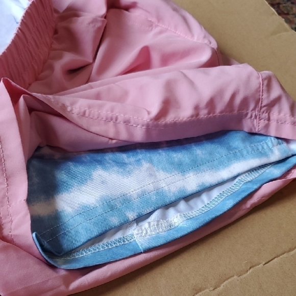 Simply Southern Pink Flat Front Shorts Lightweight Comfort - Picture 3 of 7